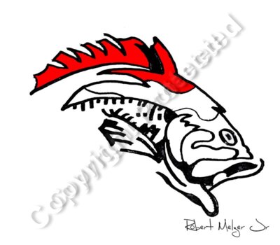 Large Mouth Bass Head