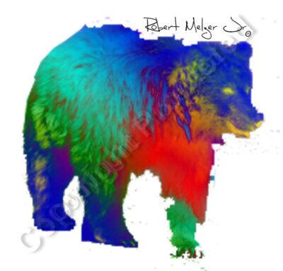 Brown Bear Walking Artwork