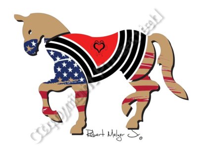 Equestrian Dancing Horse Artwork