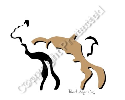 White Tail Doe Artwork