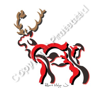 White Tail Buck Artwork #1