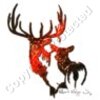 Elk Duck and Doe Artwork