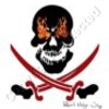 Jolly Roger flaming skull Artwork