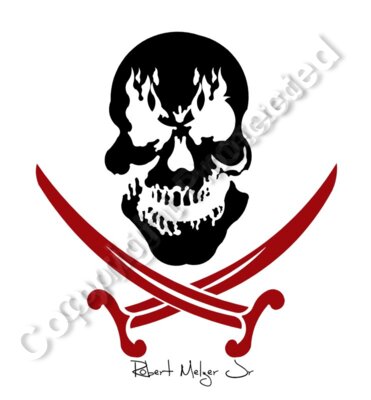 Skull and Swords Artwork