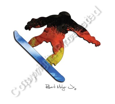 Snow Boarding Launched Artwork