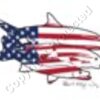 Snook, Redfish and Tarpon with USA Flag Artwo
