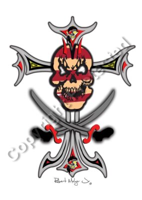 Skull and Cross Artwork
