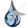 Whale Tail and Water Droplet Artwork