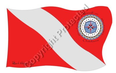 XpeirEnc Outdoors Dive Flag Artwork