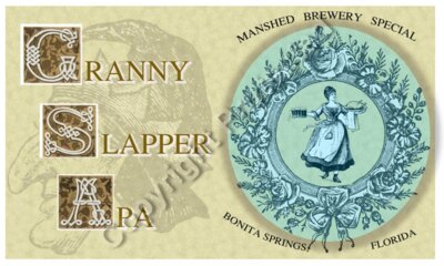Granny Slapper Craft Beer Conceptual Label