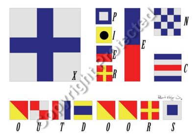 Boat Flags in XO Logo Format
