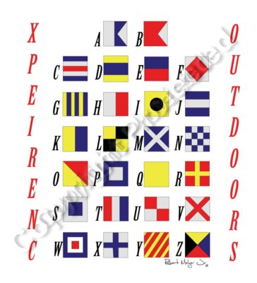 Boat Flag Alphabet Flags Artwork 