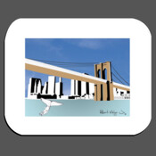 Brooklyn Bridge and Whale Tail  Inspired Artwork