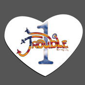 Trouble # 1 with Halo Artwork Mouse Pad